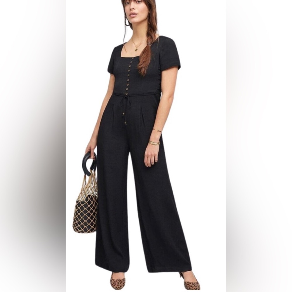 Maeve by Anthropologie Elegant Black Maxi Dress